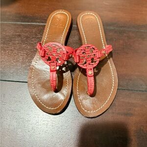 Tory Burch Women's Red Leather Sandals